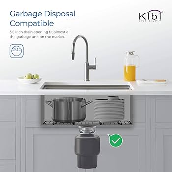 KIBI Handcrafted 33-in Undermount Kitchen Workstation Sink